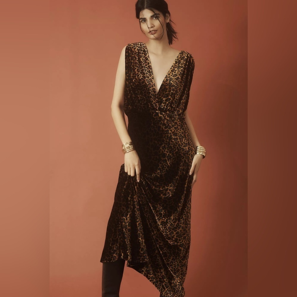 NWT Mes Demoiselles Sleeveless V-Neck Maxi Dress